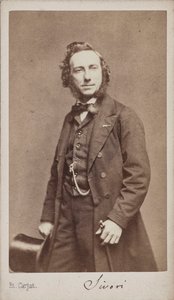 صورة لعازف الكمان والملحن كاميلو سيفوري 1815-1894. بواسطة إتيان كارات