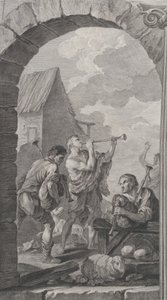 The Chapel of the Foundlings in Paris: مجموعة الرعاة: عازفو الأبواق والأبواق ، 1754.