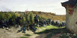 ال Tirailleurs de la Seine في معركة رويل مالميزون ، 21 أكتوبر 1870 ، 1875