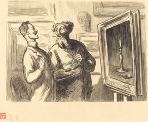 يجد الواقعي دائمًا شخصًا أكثر واقعية معجبًا به بواسطة إتيان بعد Honoré Daumier