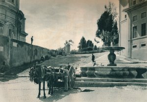 في الجزء الخلفي من الفاتيكان بالقرب من المتاحف والنعناع ، روما ، إيطاليا ، 1927 بواسطة يوجين بوبيل