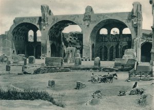 كنيسة ماكسينتيوس وقسنطينة في منتدى رومانوم ، روما ، إيطاليا ، 1927 بواسطة يوجين بوبيل