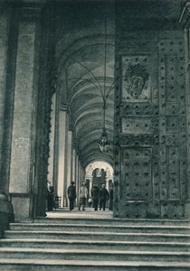 مدخل الفاتيكان من ساحة سانت بيترز ، روما ، إيطاليا ، 1927 بواسطة يوجين بوبيل