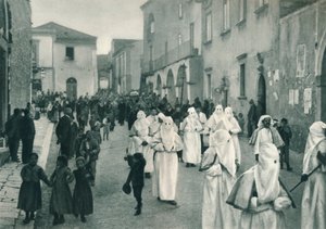 موكب جنازة ، تاورمينا ، صقلية ، إيطاليا ، 1927 بواسطة يوجين بوبيل