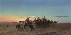 القافلة عند الغسق