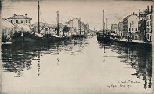 القناة سانت مارتن ، 1915 بواسطة يوجين بيوت