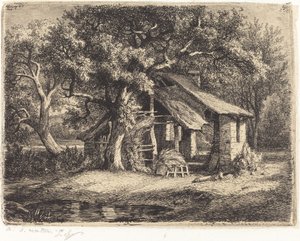 كوخ مع شجرة الكمثرى ، تم نشره عام 1849.
