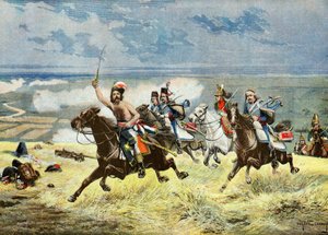 شحن الجنرال فرانسوا ماكارد عام 1895 (رسم توضيحي) بواسطة يوجين تشابيرون