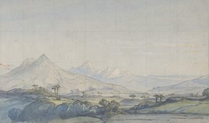 تصميم لمجموعة مسرح في أوبرا ، باريس ، 1828-90.