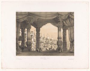 ديكور مسرح مع ساحة جاليفر. (غير منشورة) (العنوان على الكائن) الديكورات المسرحية (عنوان المسلسل) زخارف المسرح (عنوان المسلسل على الكائن)