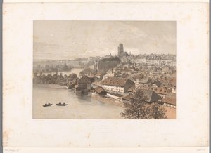 منظر لبرن برن (العنوان على الكائن) وجوه في سويسرا وسافوي (عنوان المسلسل) La Suisse et la Savoie (عنوان المسلسل على الكائن) بواسطة يوجين سيشيري