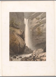منظر لشلالات دارد Cascade du Dard (العنوان على الكائن) مشاهد في سويسرا وسافوي وتيرول (عنوان المسلسل) La Suisse و la Savoie et le Tyrol (عنوان المسلسل على الكائن)