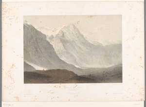 منظر لوادي جريندلفالد وادي جريندلفالد (العنوان على الكائن) وجوه في سويسرا وسافوي (عنوان المسلسل) La Suisse et la Savoie (عنوان المسلسل على الكائن) بواسطة فريدريك مارتينز