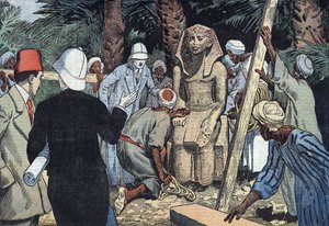 اكتُشف من تمثال سيسوستريس الثالث في عام 1862 بواسطة يوجين دامبلانز
