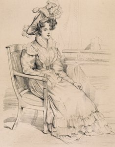 Portrait of Harriet Smithson, Irish actress and first wife of French composer Hector Berlioz