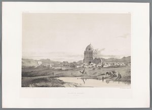 منظر لقرية سلطانية قرية السلطانية (العنوان على القطعة) المناظر الطبيعية الفارسية (عنوان السلسلة) بيرس مودرن (عنوان المسلسل) بواسطة تيري فرير
