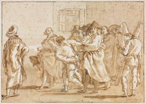 القبض على Punchinello بواسطة Eugene Joseph Verboeckhoven