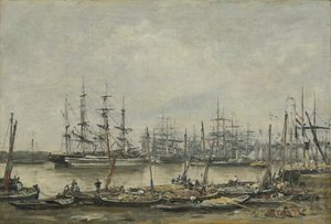 بوردو ، Quais ، 1874 بواسطة يوجين لويس بودين
