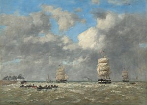 لوهافر ، 1883. بواسطة يوجين لويس بودين
