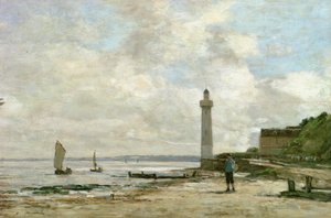 المنارة في هونفلور ، 1864-1866 بواسطة يوجين لويس بودين