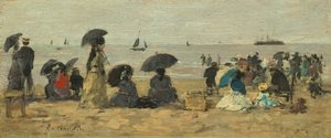 الشاطئ 1877. بواسطة يوجين لويس بودين