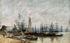 ميناء بوردو ، 1874 بواسطة يوجين لويس بودين