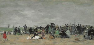 شاطئ تروفيل ، 1874 بواسطة يوجين لويس بودين