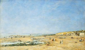 تروفيل ، منظر عام للشاطئ ؛ تروفيل ، منظر عام للشاطئ ، 1890 بواسطة يوجين لويس بودين
