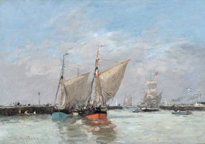 Trouville ، The Jetties ، High Tide ، 1876