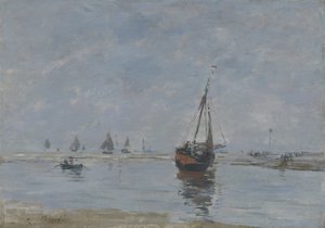 تروفيل عند لو تايد ، c.1888-95 بواسطة يوجين لويس بودين
