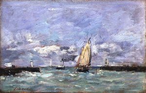 تروفيل ، c1885-90 (زيت على لوح) بواسطة يوجين لويس بودين