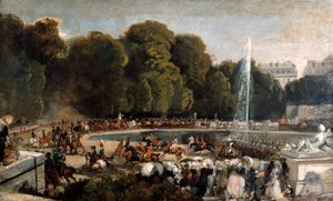 دخول دوقة أورليانز في حديقة التويلري ، 1841 بواسطة يوجين لويس لامي