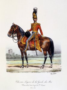 Chevau-Légers of the King&39;s Guard ، 1st Class Maréchal-des-Logis ، 1814-15