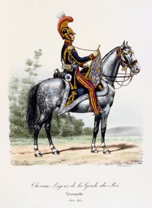 خيول الملك الحرس الخفيفة ، عازف البوق ، 1814-15