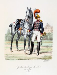 حراس الملك الشخصيون ، عازف البوق ، c1820-30 بواسطة يوجين تايتوكس