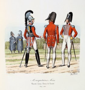 الفرسان السود ، Grande Tenue و Tenue de Socièté ، 1814-15
