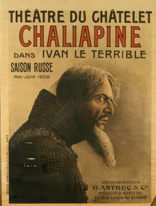ملصق للموسم الروسي في Théâtre du Châtelet ، 1909 بواسطة يوجين فيرنو