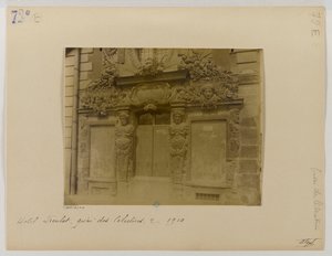 باب ، واجهة شارع ، Hôtel de Fieubet (Hôtel de la Valette ، مدرسة Massillon) ، 2 quai des Célestins ، الدائرة الرابعة ، باريس بواسطة يوجين أتيج