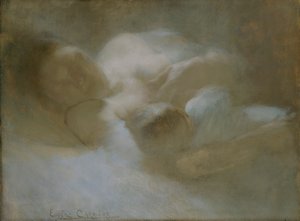 "الأمومة" ، c1880s بواسطة يوجين كاريير