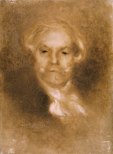صورة لإدموند دي جونكورت (1822-1896) من جيرميني لاكرتيو بقلم إدموند وجولز (1830-1870) نشرت عام 1890 (محفور ، مرحاض على الرق) بواسطة يوجين كاريير