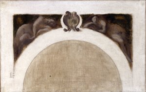 رسم تخطيطي لصالون العلوم في فندق فيل دي فيل دي باريس: المغناطيسية - الميكانيكية، بين عامي 1889 و1891 (زيت على قماش) بواسطة يوجين كاريير