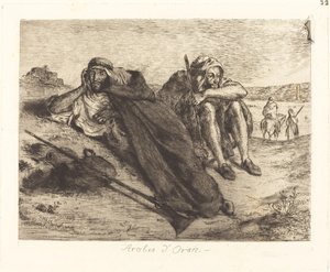 عرب وهران العربي دوران 1833. بواسطة يوجين ديلاكروا