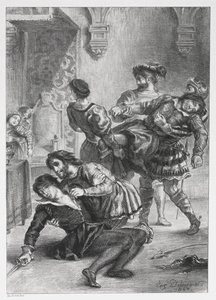 هاملت: موت هاملت بواسطة Eugène Delacroix