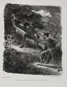رسوم توضيحية لـ Faust: Faust و Méphistophélés في جبال Hartz بواسطة Chez Ch. Motte ، محرر ، توزيع Chez Sautelet ، Libraire