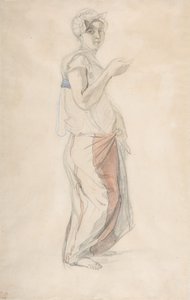 المرأة الدائمة بالزي المغربي ، كاليفورنيا. 1834. بواسطة يوجين ديلاكروا