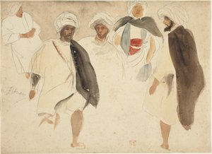 دراسة العرب بواسطة يوجين ديلاكروا