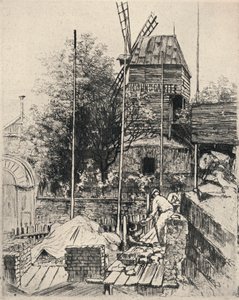 "مولان دي لا جاليت ، مونمارتر" ، 1915
