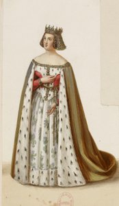 زي الآنسة جورج في دور مارغريت دي بورغون (لا تور دي نيسل، 1832) 2 (مقصوصة) بواسطة أوجين دو فاجيه
