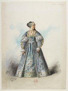 Btv1b8455858104 65 - سانت ساين - هنري الثامن - موديلات أزياء - لاكوست - 63. آن دي بولين بواسطة يوجين لاكوست