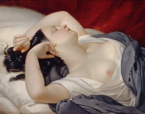 امرأة إيطالية نائمة ، 1840